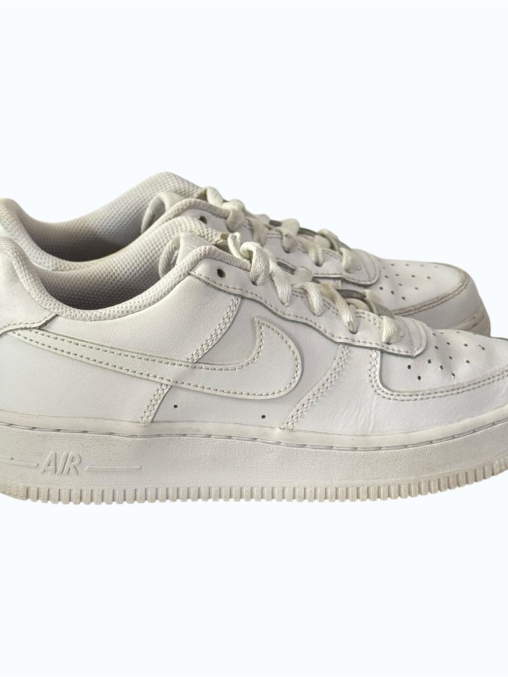 Kids Nike Force 1 White Athletic Tennis Sneakers Shoes DH2920-111 Size 4.5